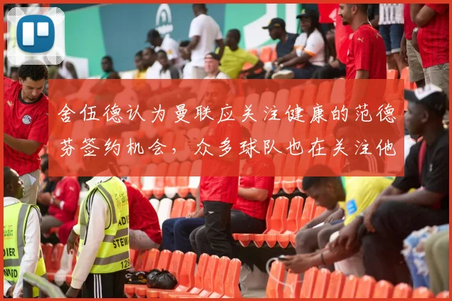 舍伍德认为曼联应关注健康的范德芬签约机会，众多球队也在关注他